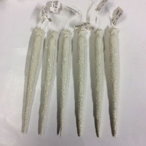 Dept 56 Set of 6 Snowbabies Star Icicle VTG